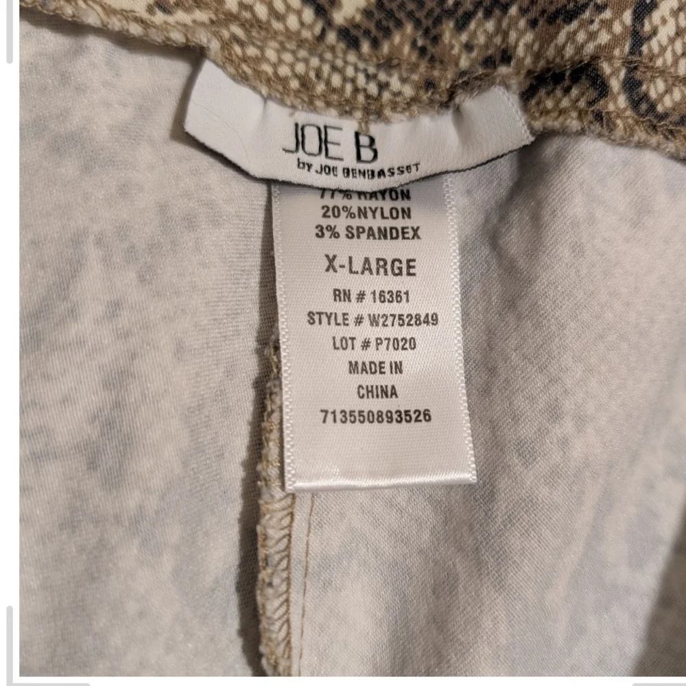 Pre-owned Joe B Beige and Brown Patterned Pants - Picture 4 of 7